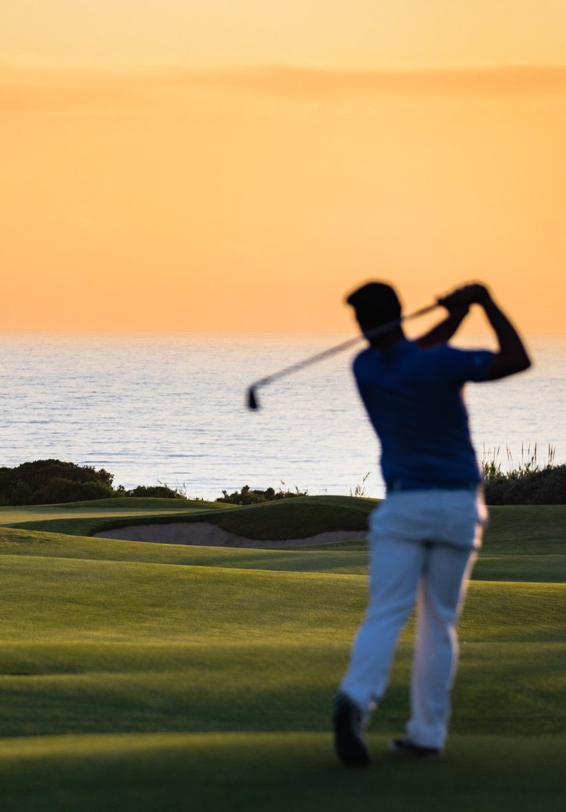 Golf course by the sea